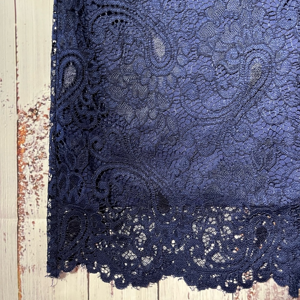Betsey Johnson Navy Lace Midi Dress - Picture 2 of 4